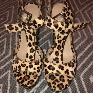 Animal Print Wedges